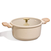 CAROTE 5 Qt nonstick stock pot with lid for easy, mess-free cooking.