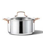 CAROTE 6QT tri-ply stockpot with lid for even heat and moisture retention