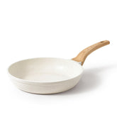 CAROTE 12-inch cream white non-stick surface ideal for effortless omelets.