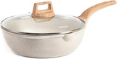 CAROTE ten-inch nonstick deep frying pan with lid ideal for healthier sautéing