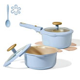 CAROTE titanium nonstick 2qt sauce pan with pour spout for easy sauce transfer