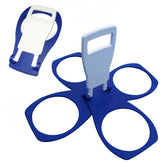 CarryAround fold-away cup carrier in blue, ideal for quick coffee runs