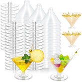 Cashger 5 oz clear martini glasses for elegant desserts and cocktails