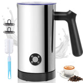 Casimhu 4-in-1 milk frother front view for quick at-home latte foam.