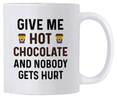 Casitika funny hot cocoa mug front view, ideal for cozy winter mornings.
