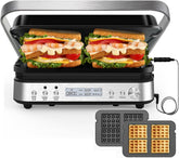 CATTLEMAN CUISINE panini press with removable plates for quick cleanup and versatile grilling