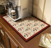 Cciphy cute coffee maker mat on a counter keeps surfaces dry and organized.