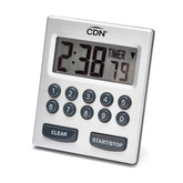 CDN Direct Entry 2-Alarm Timer front view with clear digits for precise timing