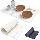 Cecnamt stone drying mat unfolded on counter ready for cups and dishes