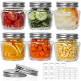 Cehomi clear glass mason jar 8oz for pantry storage and gifting.