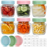 Cehomi 8 oz mason jar front view for organized pantry storage.