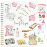 Ceiba Tree cover with watercolor utensils for elegant recipe planning.
