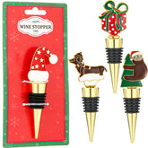 Cesdai Christmas hat wine stopper adds festive flair to any bottle