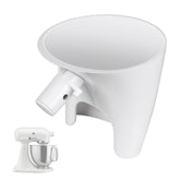 ChangTa flour funnel for KitchenAid attachment enables mess-free pouring into the bowl.