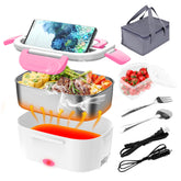 CharmDOO electric lunch box open lid for easy serving on the go