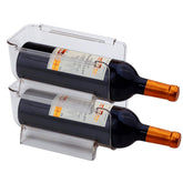Cheeren stackable bottle and wine rack, front view, space-saving design.