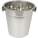 Chef Craft hammered champagne bucket front view showing elegant design and shine.