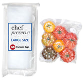 Chef Preserve reusable vacuum bags with airtight seal for fresher foods