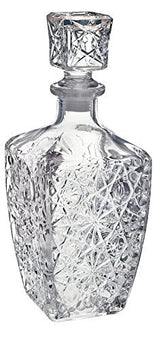 Chefcaptain liquor decanter bottle pour highlights the crystal cut design for elegant serving.