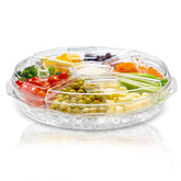 Chefs Star 16-inch tray with lid for organized party servings.