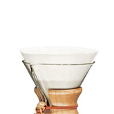 Chemex Bonded Filter Circle packaging closeup with exclusive 100-count box.