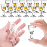 CHENGU 12-piece mini shot glasses set with a stable base for easy serving.