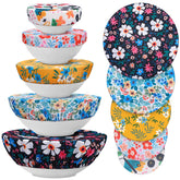 CHENGU bowl covers with elastic edge on a bowl for secure coverage.
