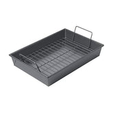 Chicago Metallic 16947 roast pan with non-stick rack for easy release.