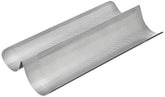 Chicago Metallic Commercial II perforated French bread pan top view highlighting air circulation for an even crust.