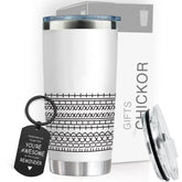 CHICKOR hidden-message tumbler 20oz keeps beverages hot or cold while adding attitude.