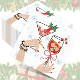 Chiisong Christmas Cheers napkins in red and green plaid brighten the festive table