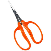 Chikamasa B-500SL top view shows L-shaped design ideal for precise grape pruning.