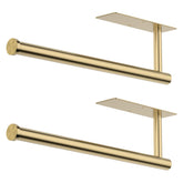 CHIKESI under-cabinet gold paper towel holder two-pack for convenient access