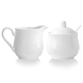 CHILDIKE cream pitcher 12oz white ceramic for smooth coffee service.