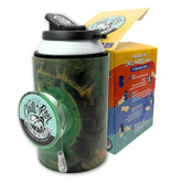 Chill-N-Reel fishing can cooler with hand line reel for outdoor sipping