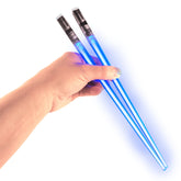 ChopSabers blue LED glow lightsaber chopsticks for fun sushi nights