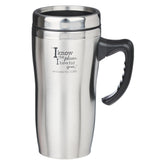 Christian Art Gifts travel mug handle close-up showing grip and durability