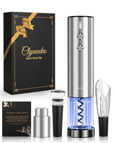 Chunyee electric wine opener set with foil cutter for effortless cork removal and serving.