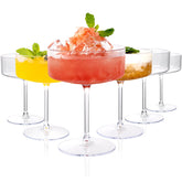 Ciaell 12-piece plastic martini glasses with 10 oz capacity for events