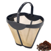 Cicano gold-tone filter basket for Ninja CFP201 enhances coffee oils.