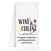 CIOJUNE Wine Kitchen Towels soft fabric, ideal for drying glassware and hands.