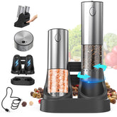 Circle Joy electric grinder front view in stainless steel for everyday seasoning