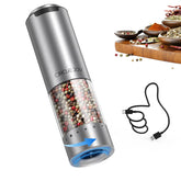 Circle Joy electric pepper grinder exterior design for clean, precise seasoning.