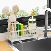 Cisily Cream Sponge Holder with rotatable spout directing water away from the counter
