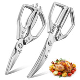 CIVIREVIC dual-purpose kitchen scissors close-up with versatile blades for light prep