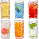 Claplante vintage highball glasses 15oz, perfect for cocktails and refreshing beverages.