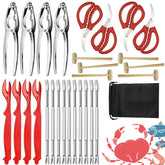 CLEABANKE crab leg crackers set for effortless shellfish cracking and mess-free dining