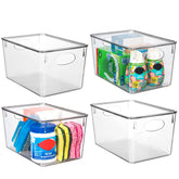 ClearSpace bins with lids for fridge organization and pantry access.
