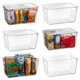 ClearSpace pantry bin with lid for organized storage and easy access.