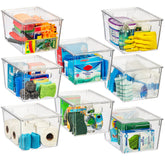 ClearSpace XL storage bin with lid for organized kitchen and pantry.